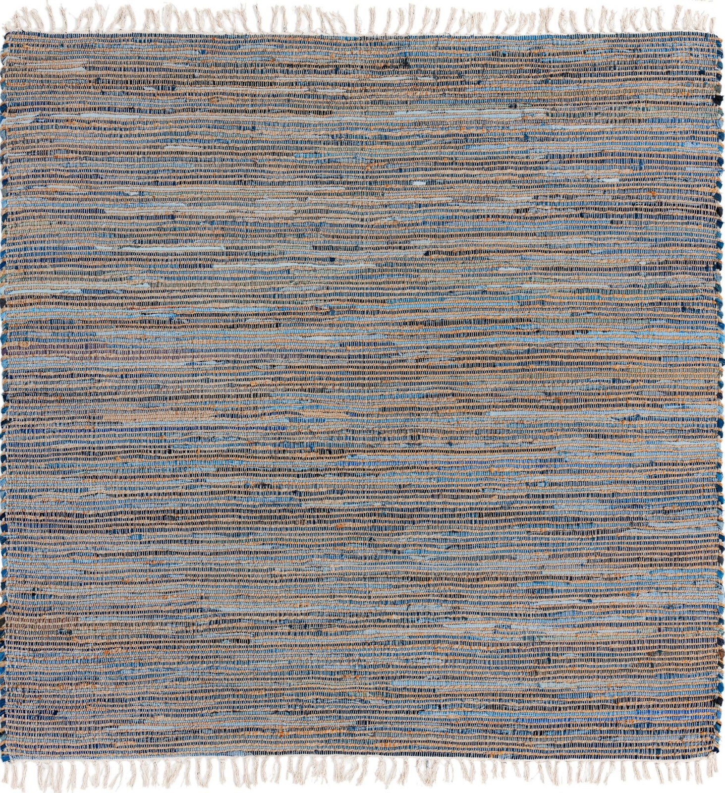7' 1 x 7' 1 Milbank · Striped Chindi Rug