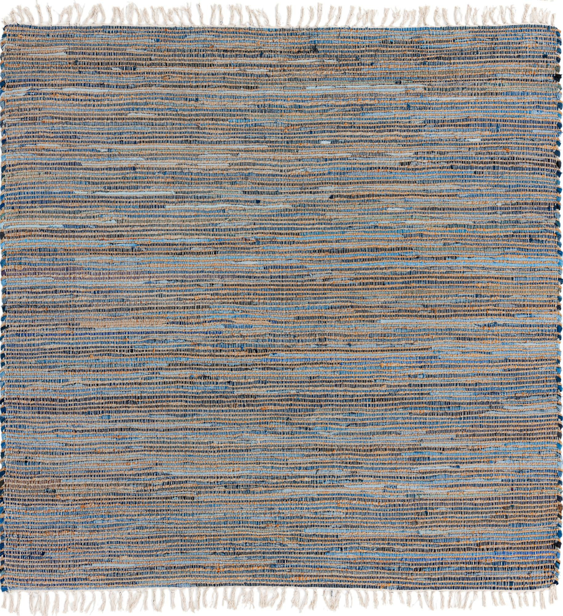 7' 1 x 7' 1 Milbank · Striped Chindi Rug