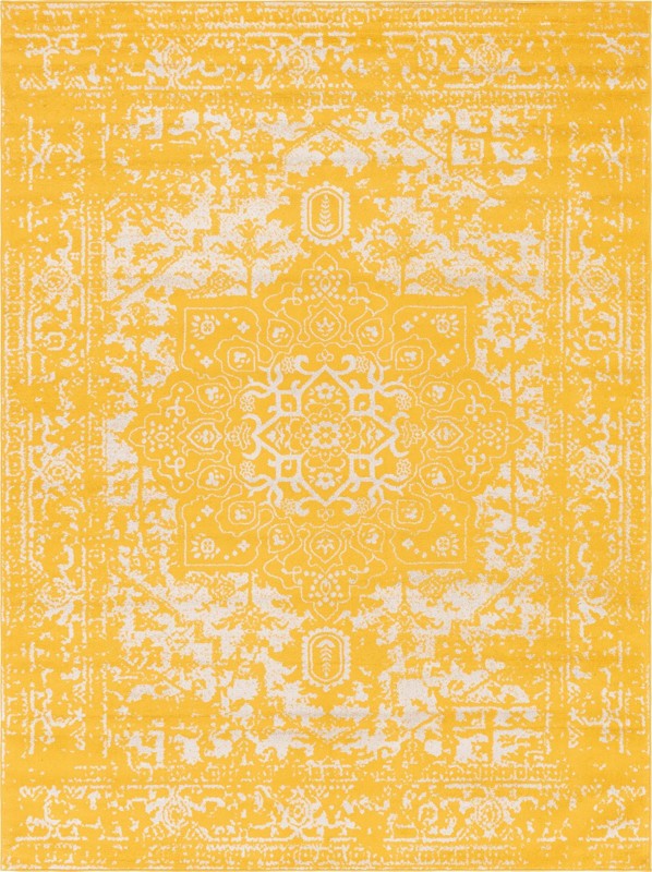 Birch · Border rug, yellow