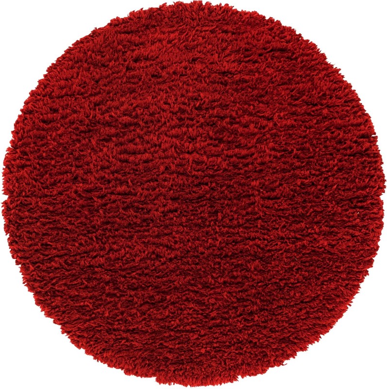 Olympia · Solid Shag Rug, merlot