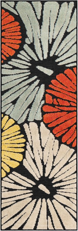 2' x 6' Bostwick · Floral / botanical Outdoor Rug, multi