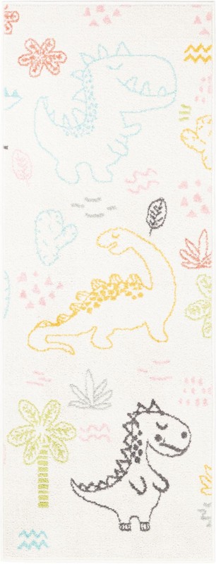 2' 2 x 6' 1 Gaylord · Pictoral rug, ivory