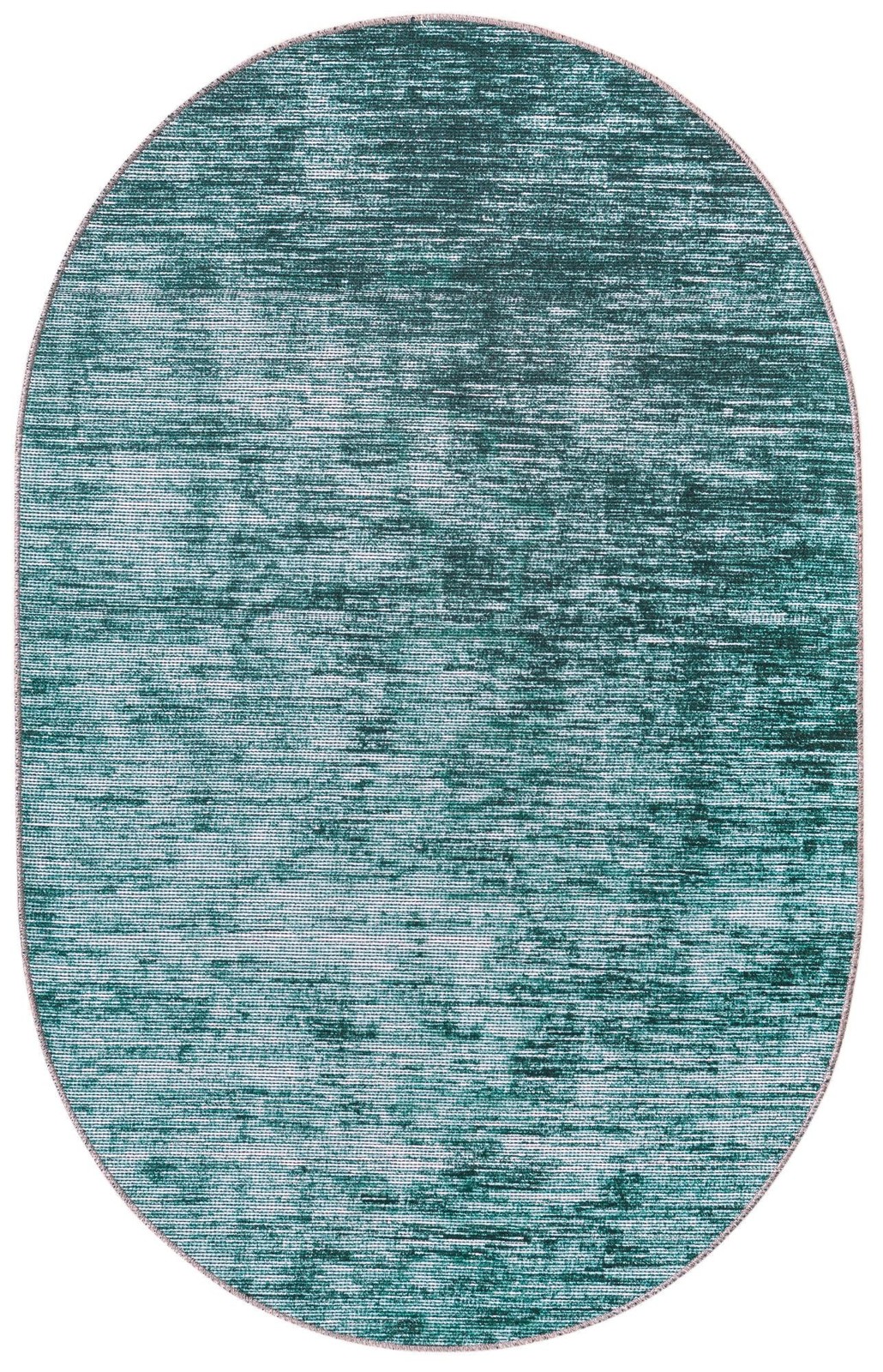 3' 6 x 5' 6 Prewitt · Abstract striped rug, teal and ivory
