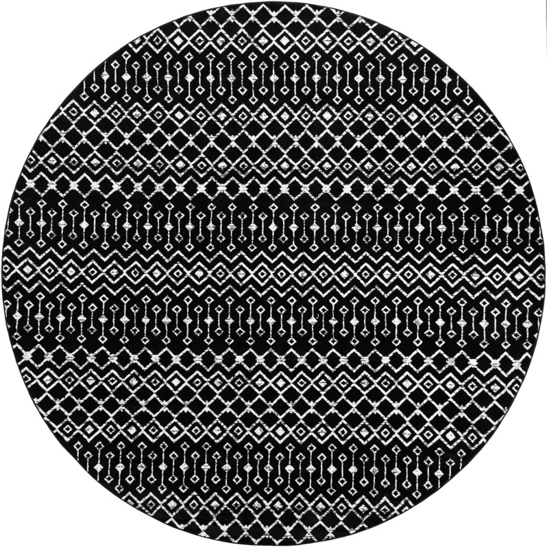 Dudley · Diamond rug, black