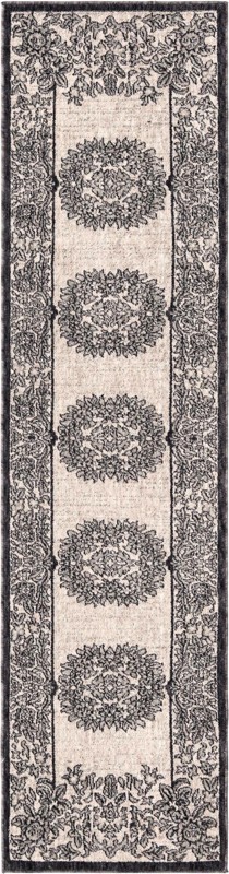2' x 8' Sanborn · Border rug, ivory