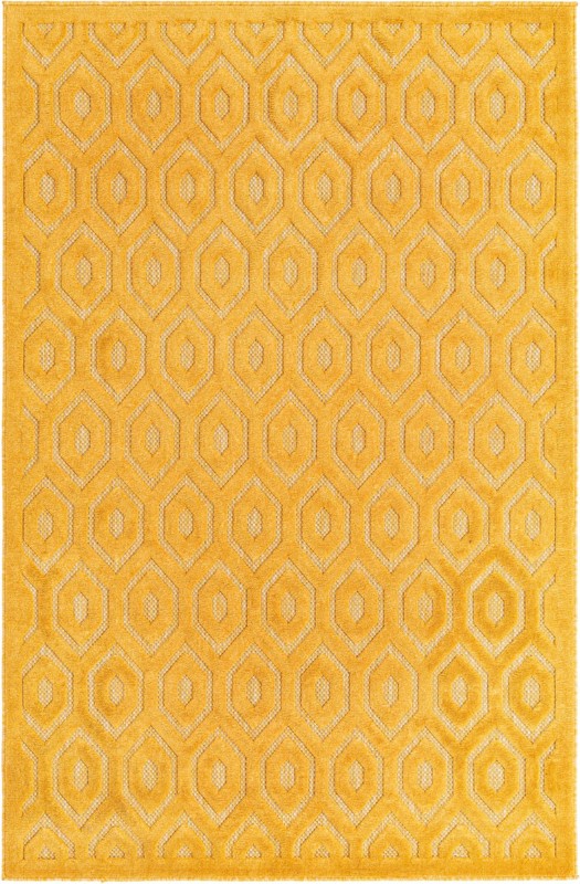 Roanoke · Diamond Outdoor Rug, yellow