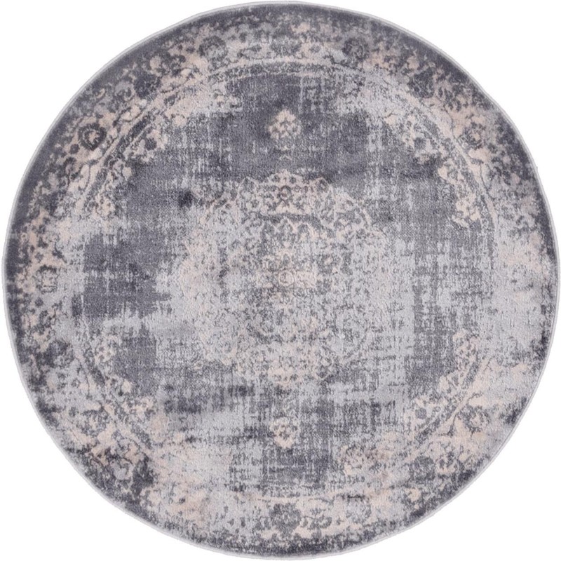 Medora · Border rug, gray