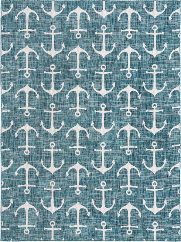 9' x 12' Millbrook · Outdoor Rug, teal