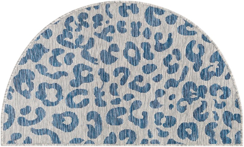 Cardamom · Animal print Outdoor Rug, blue