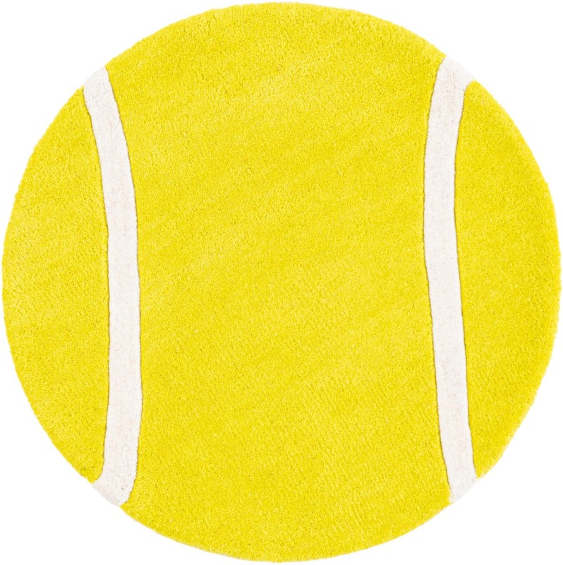 2' x 2' Thornfield · Lines Wool Rug, yellow