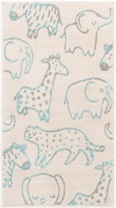 2' 2 x 4' Ernest · Pictoral rug, ivory