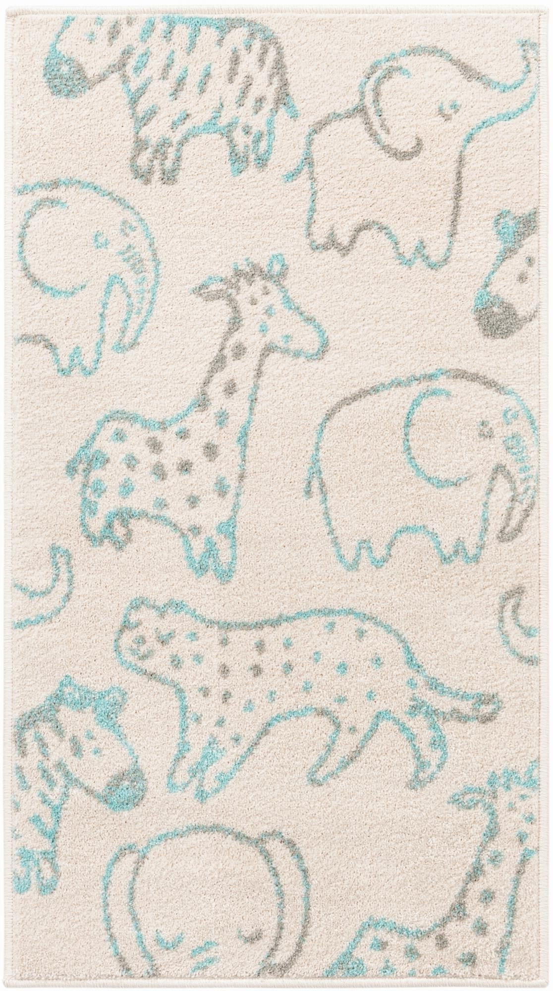 2' 2 x 4' Ernest · Pictoral rug, ivory