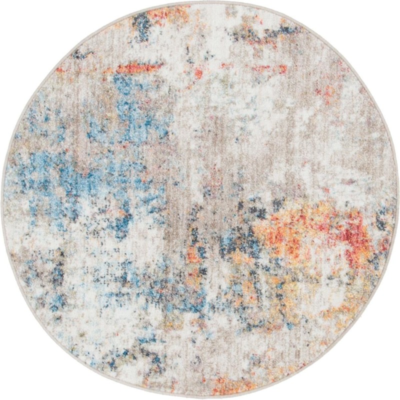3' 3 x 3' 3 Bowden · Abstract rug, multi