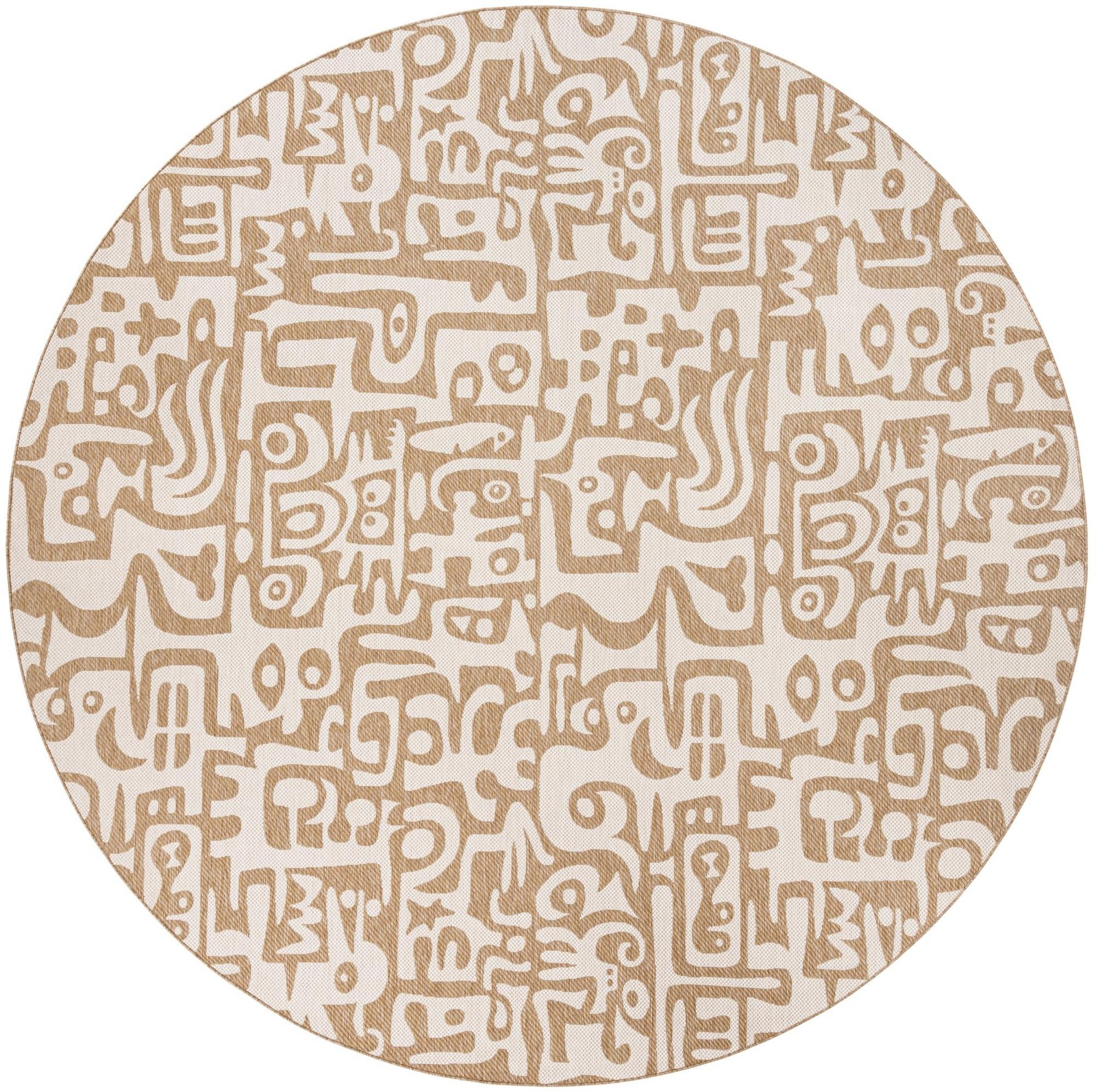 12' x 12' Hungerford · Abstract Outdoor Rug, taupe