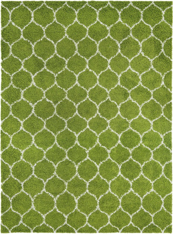 10' 8 x 14' Barnett · Lattice Shag Rug, green