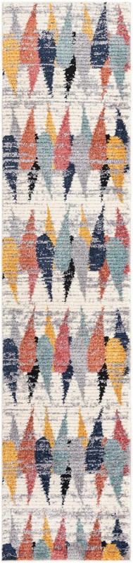 2' 7 x 12' Petaluma · Abstract rug, ivory
