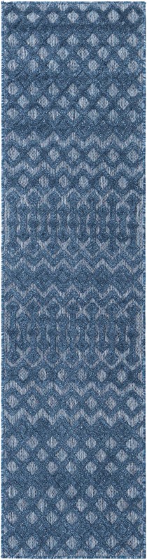 2' x 8' Creed · Diamond Outdoor Rug, navy