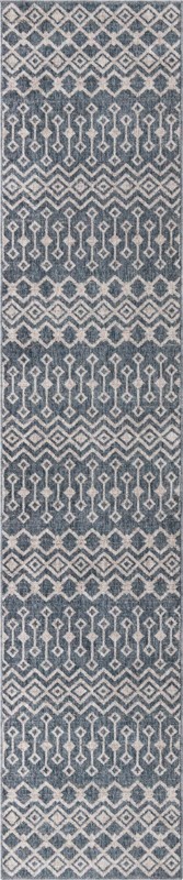 2' 7 x 12' Harlan · Chevron rug, harbor blue