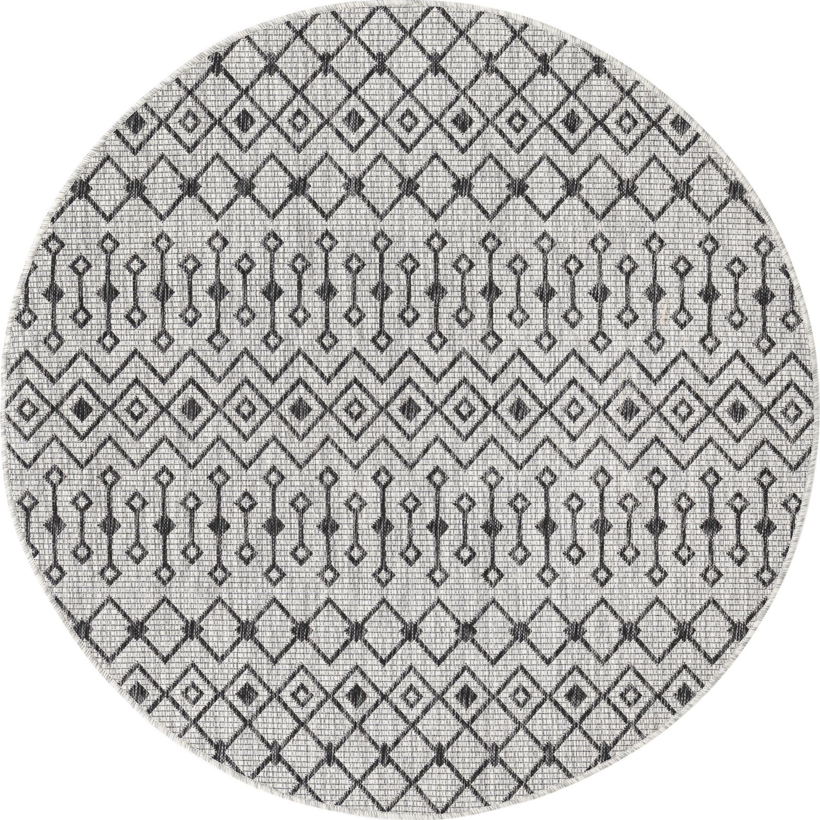 5' 3 x 5' 3 Kearney · Chevron Outdoor Rug, gray