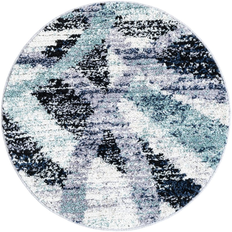 Tomlin · Abstract rug, gray and ivory