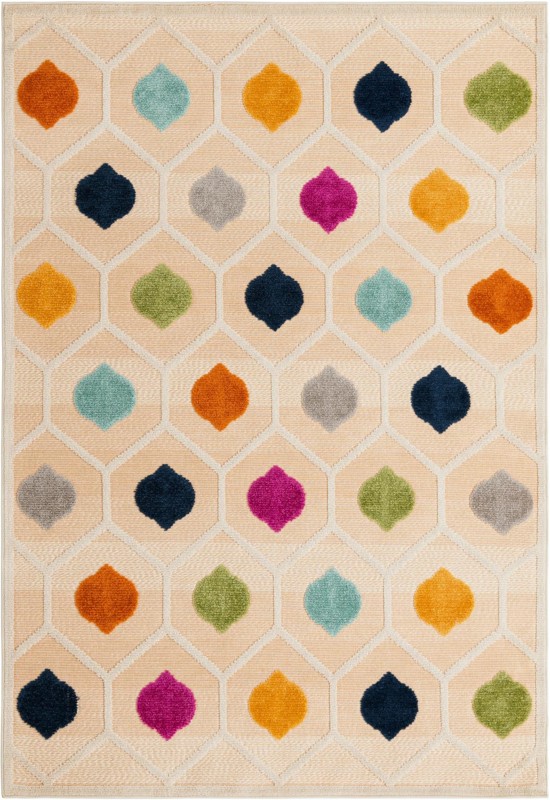 Raleigh · Geometric Outdoor Rug, beige