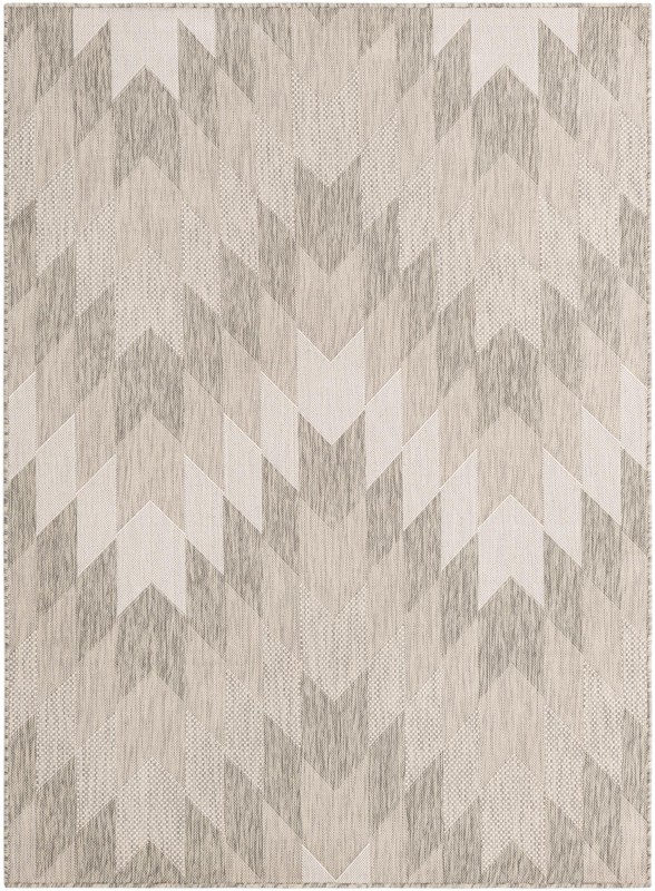 5' 3 x 7' Morrell · Chevron Outdoor Rug, gray