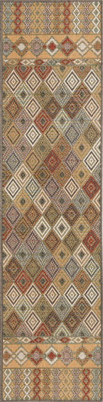 Violet · Border Outdoor Rug, multi