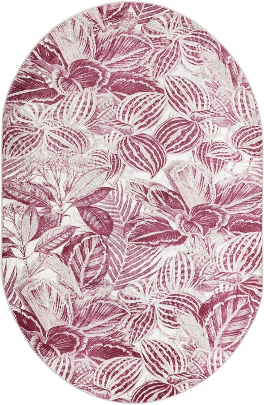 5' 3 x 7' 10 Herrick · Floral / botanical rug, fuschia