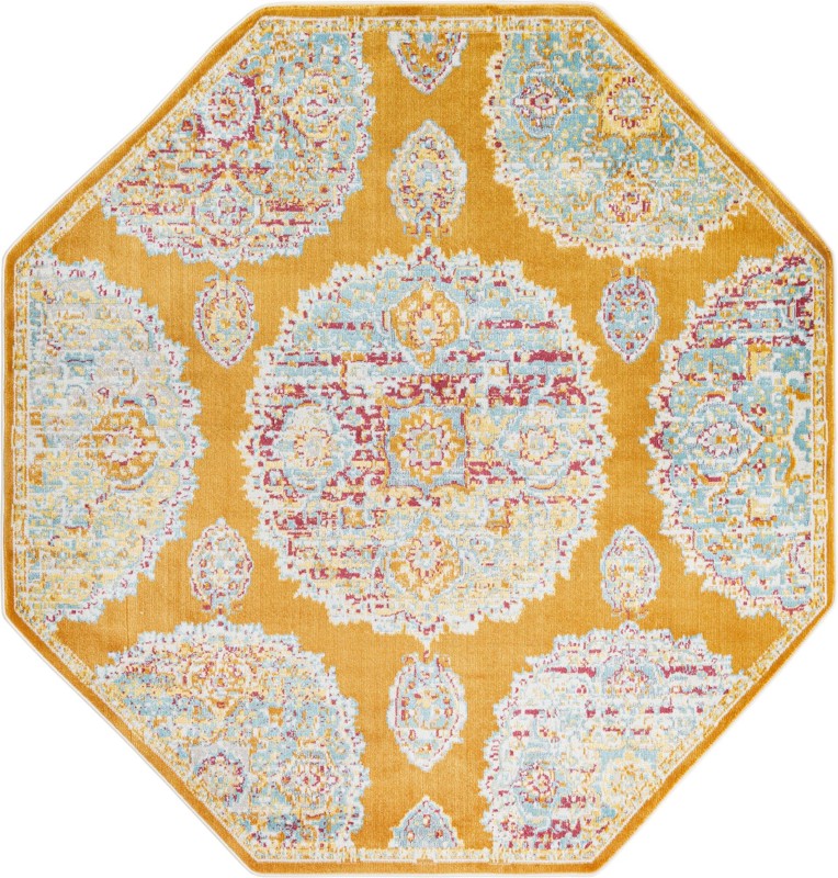 Mather · Medallion rug, orange