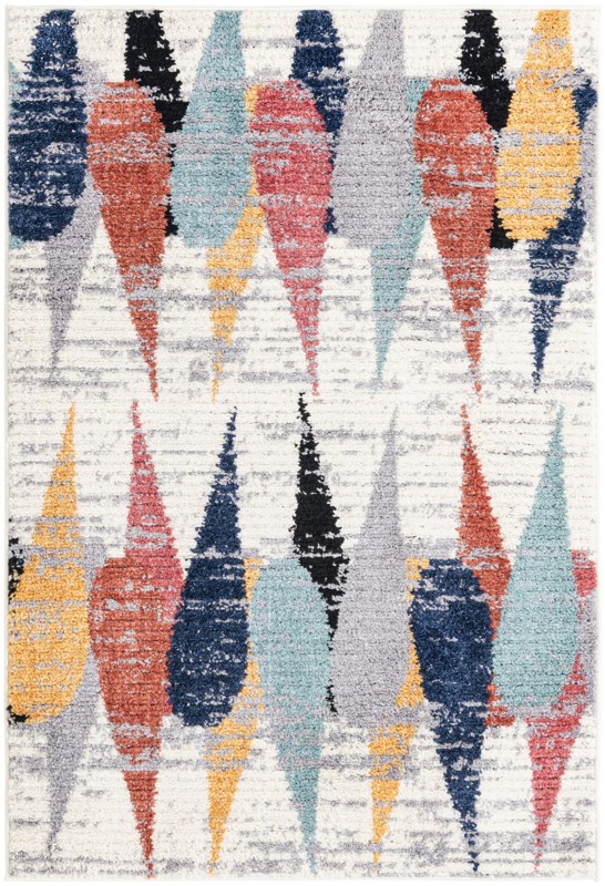 4' x 6' Petaluma · Abstract rug, ivory