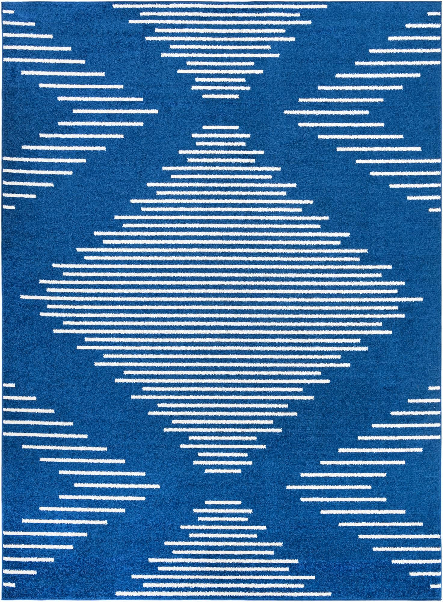 9' x 12' Knox · Diamond rug, navy blue