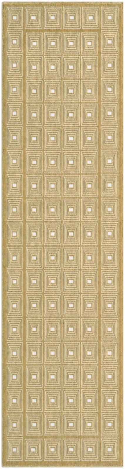 2' 7 x 10' Atwood · Geometric rug, yellow