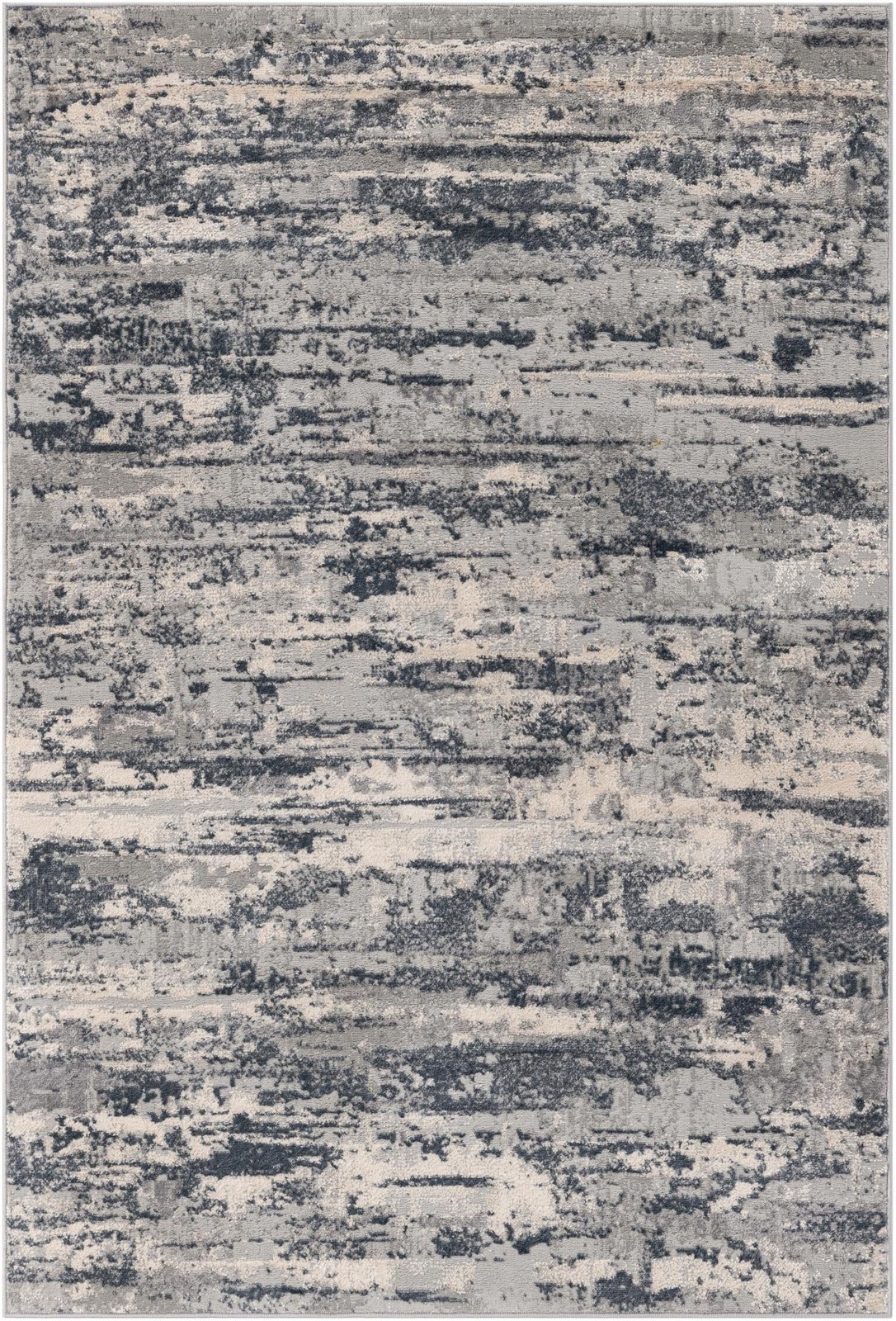 4' x 6' Wilmot · Abstract rug, gray