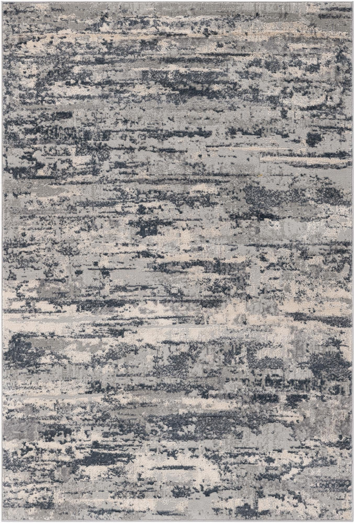 4' x 6' Wilmot · Abstract rug, gray
