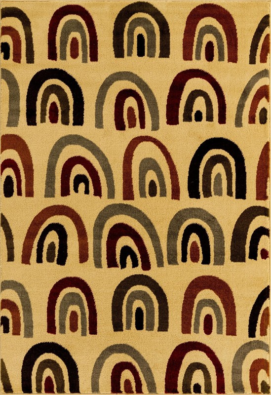 4' x 6' Foxley · Geometric rug, cream