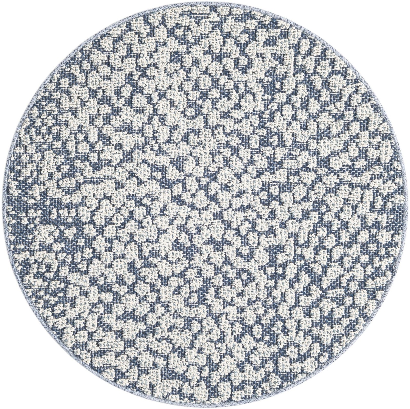 3' 1 x 3' 1 Dillard · Animal print Outdoor Rug, navy blue