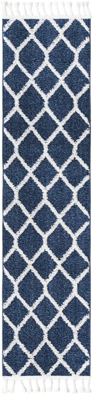 2' x 8' Kirkwood · Diamond rug, blue