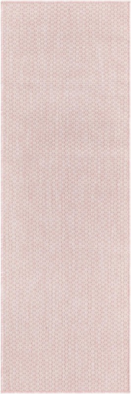 2' x 6' Fanshawe · Solid Outdoor Rug, whisper pink and ivory