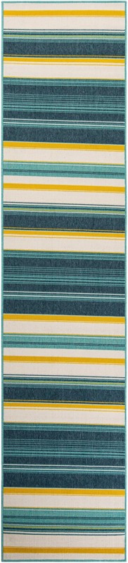 2' 7 x 12' Larkin · Striped Outdoor Rug, multi