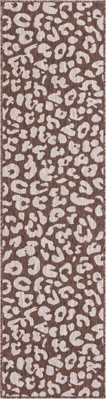 2' x 8' Cardamom · Animal print Outdoor Rug, brown