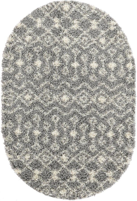 4' x 6' Bayley · Diamond Shag Rug, gray