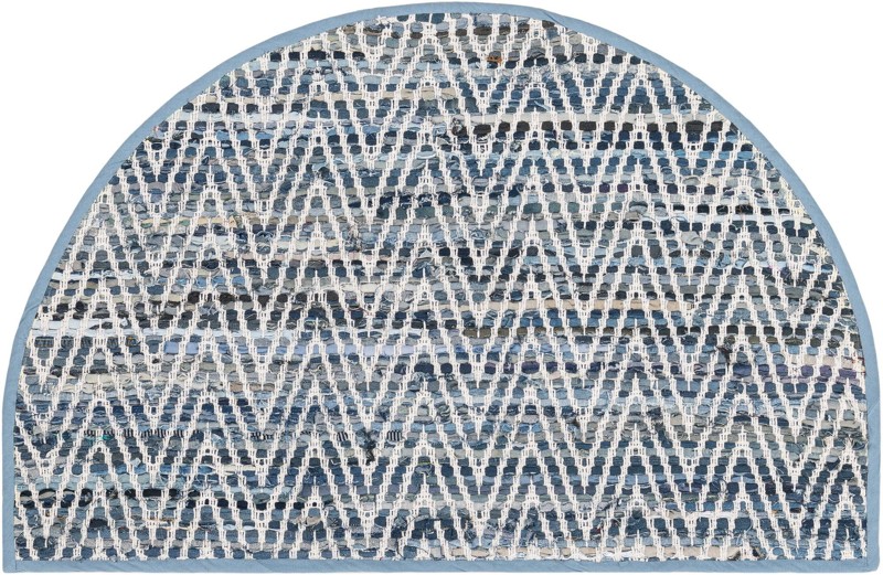 2' 2 x 3' 7 Hopkins · Chevron Chindi Rug, denim