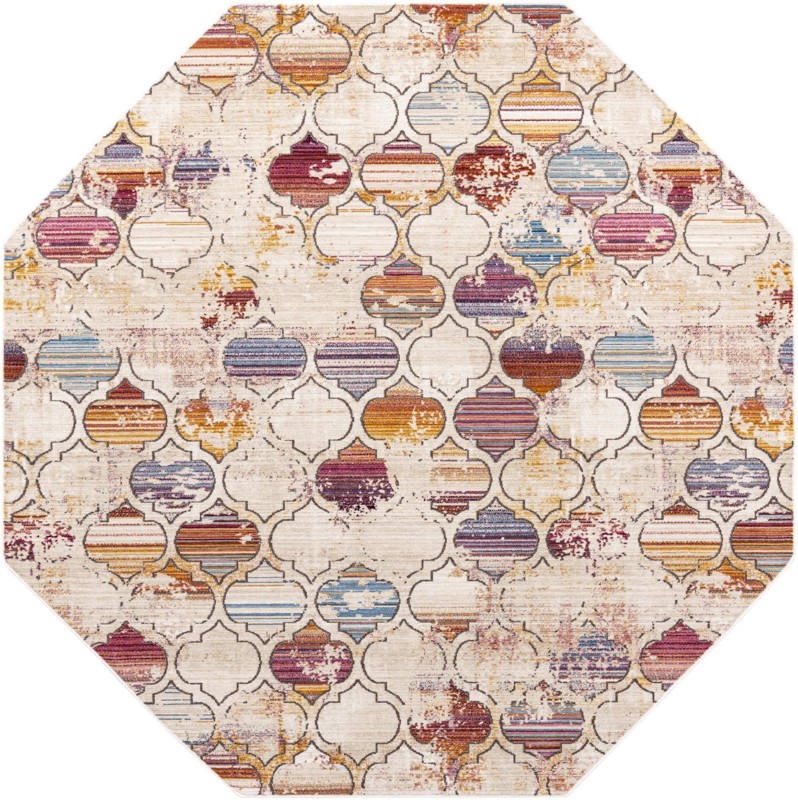 7' 10 x 7' 10 Sparrow · Geometric rug, multi