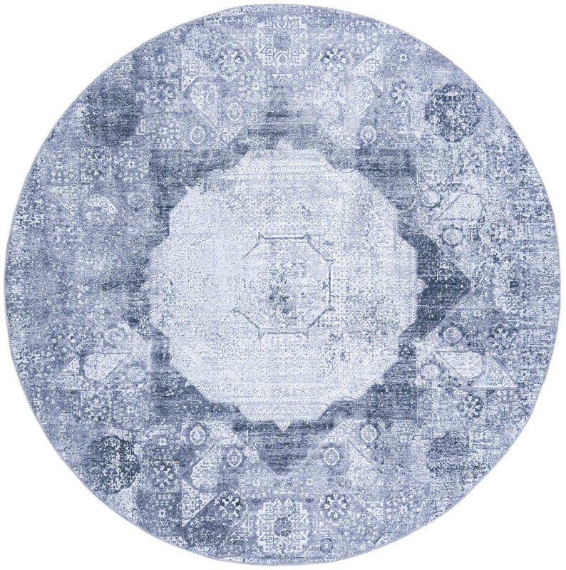7' 10 x 7' 10 Fallowfield · Medallion Washable Rug, gray ivory