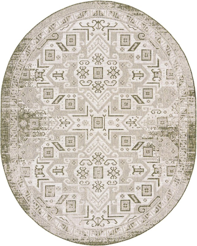 Estuary · Border Outdoor Rug, green