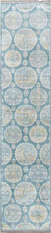 Mather · Medallion rug, gray