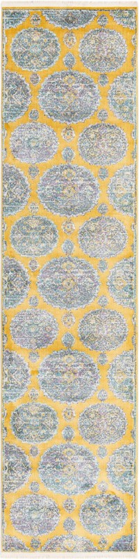 Mather · Medallion rug, yellow