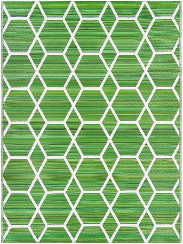 7' 10 x 10' Amity · Geometric Outdoor Rug, green