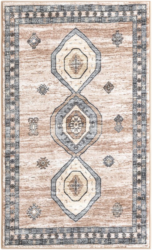 Eldridge · Border rug, ivory and beige