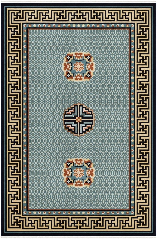 5' 3 x 8' Driggs · Rug, light blue